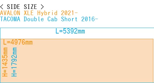 #AVALON XLE Hybrid 2021- + TACOMA Double Cab Short 2016-